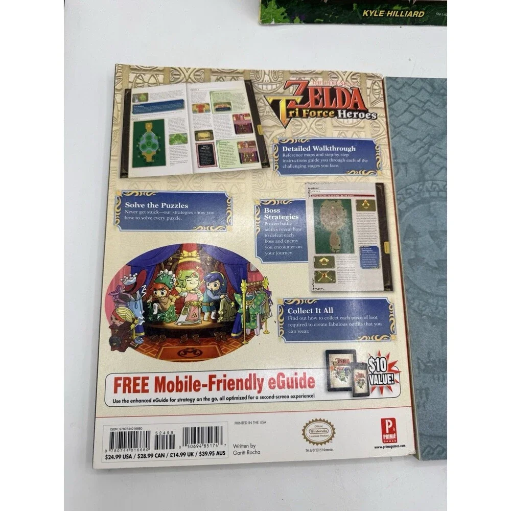 Lot 3 Legend Of Zelda Official Game Guides 30th Unofficial Tri Force Spirit Book